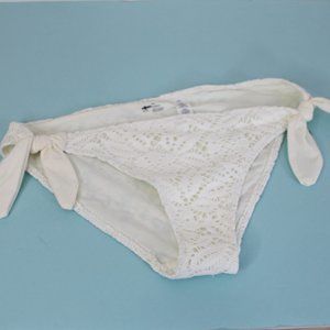 Aerie White Side Tie Bikini Bottoms // NWOT